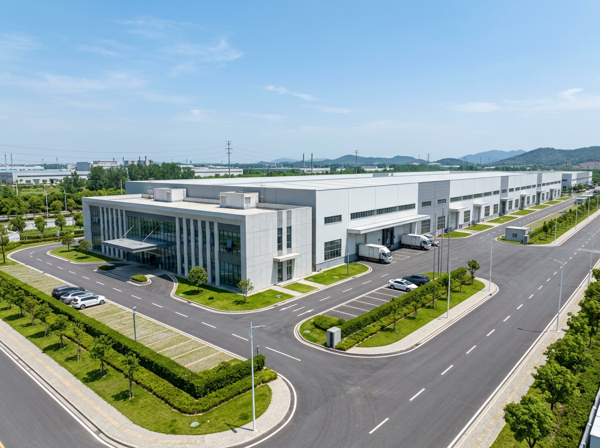 Sunteam Group manufacturing facility exterior in Wuhan, China