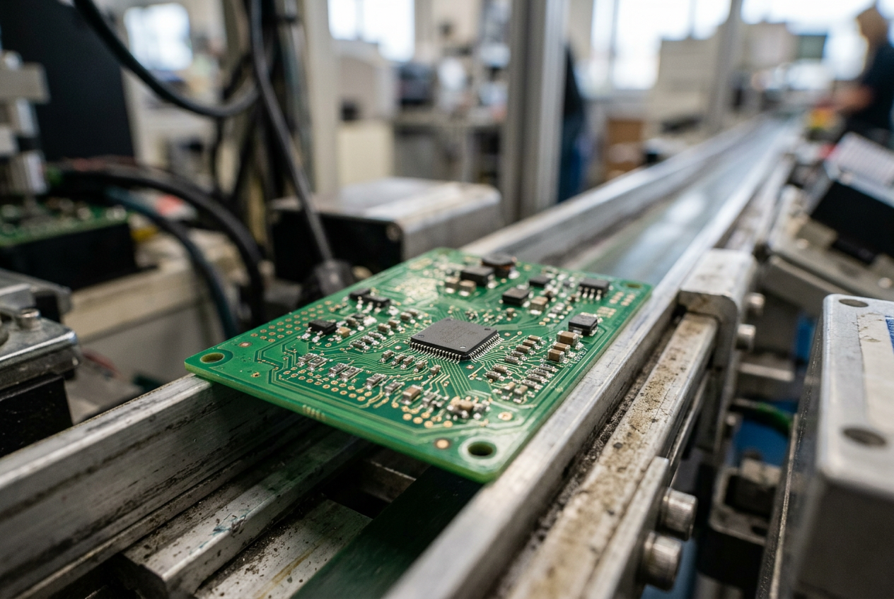 PCBA line producing robot mower control boards