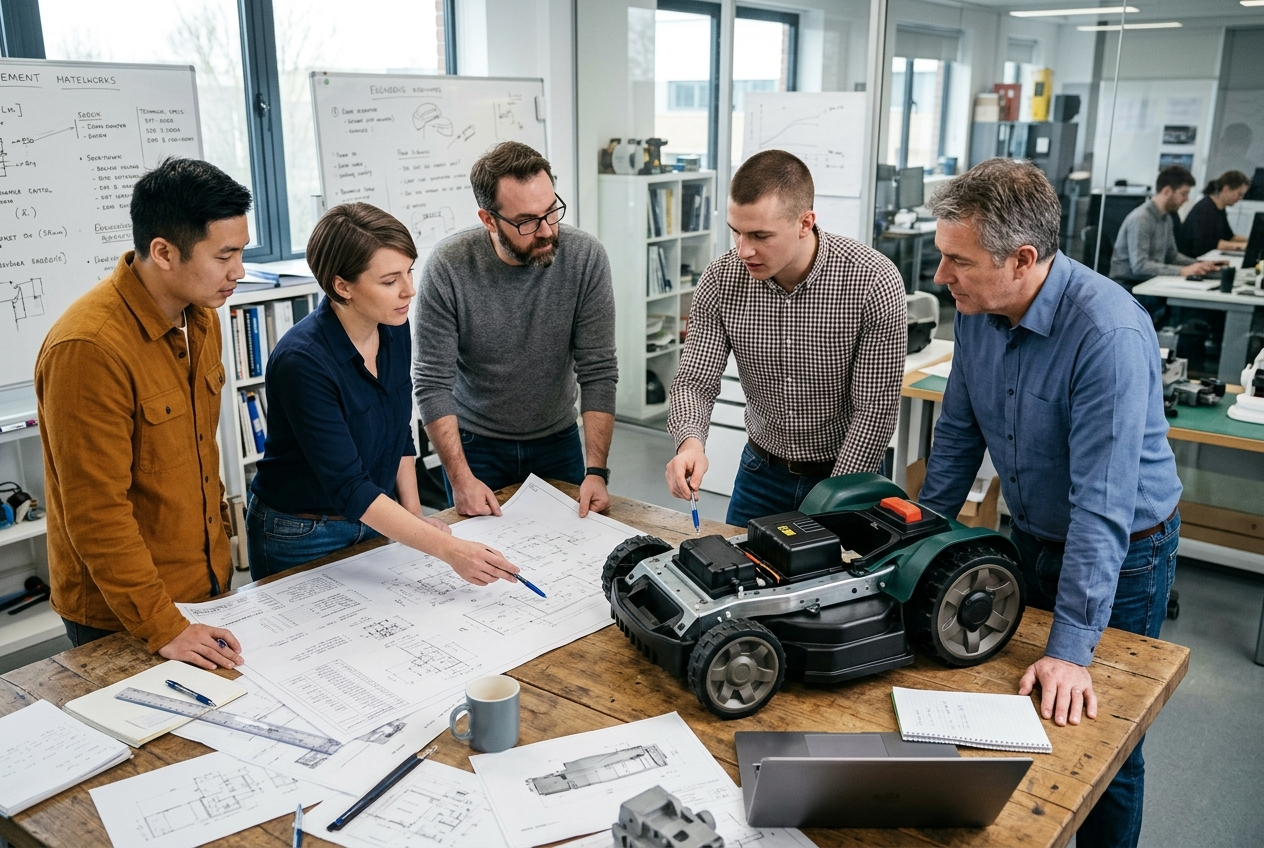 Engineering review meeting for a joint-development programme