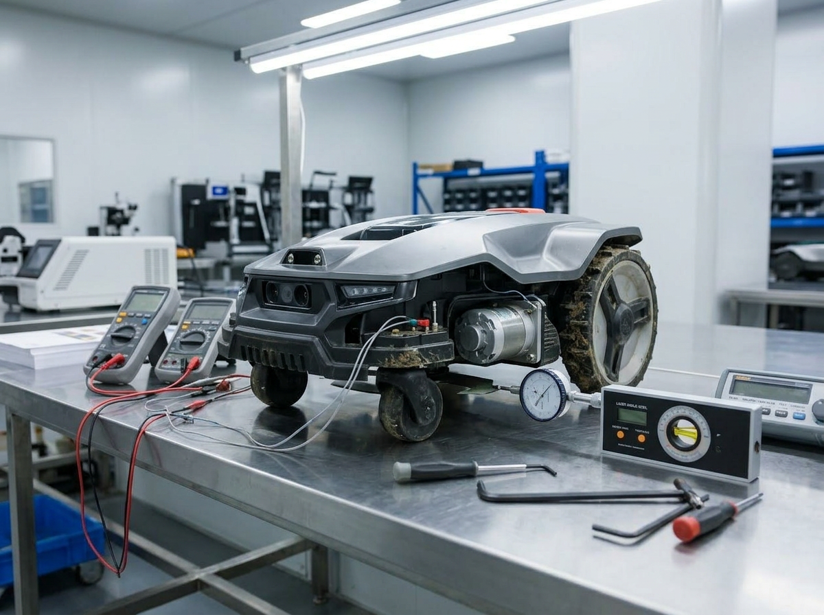 Quality control bench inside the Sunteam Group facility behind the UNICUT platform